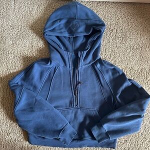 Lululemon Scuba Oversized Half-Zip Hoodie (blue xs/s)